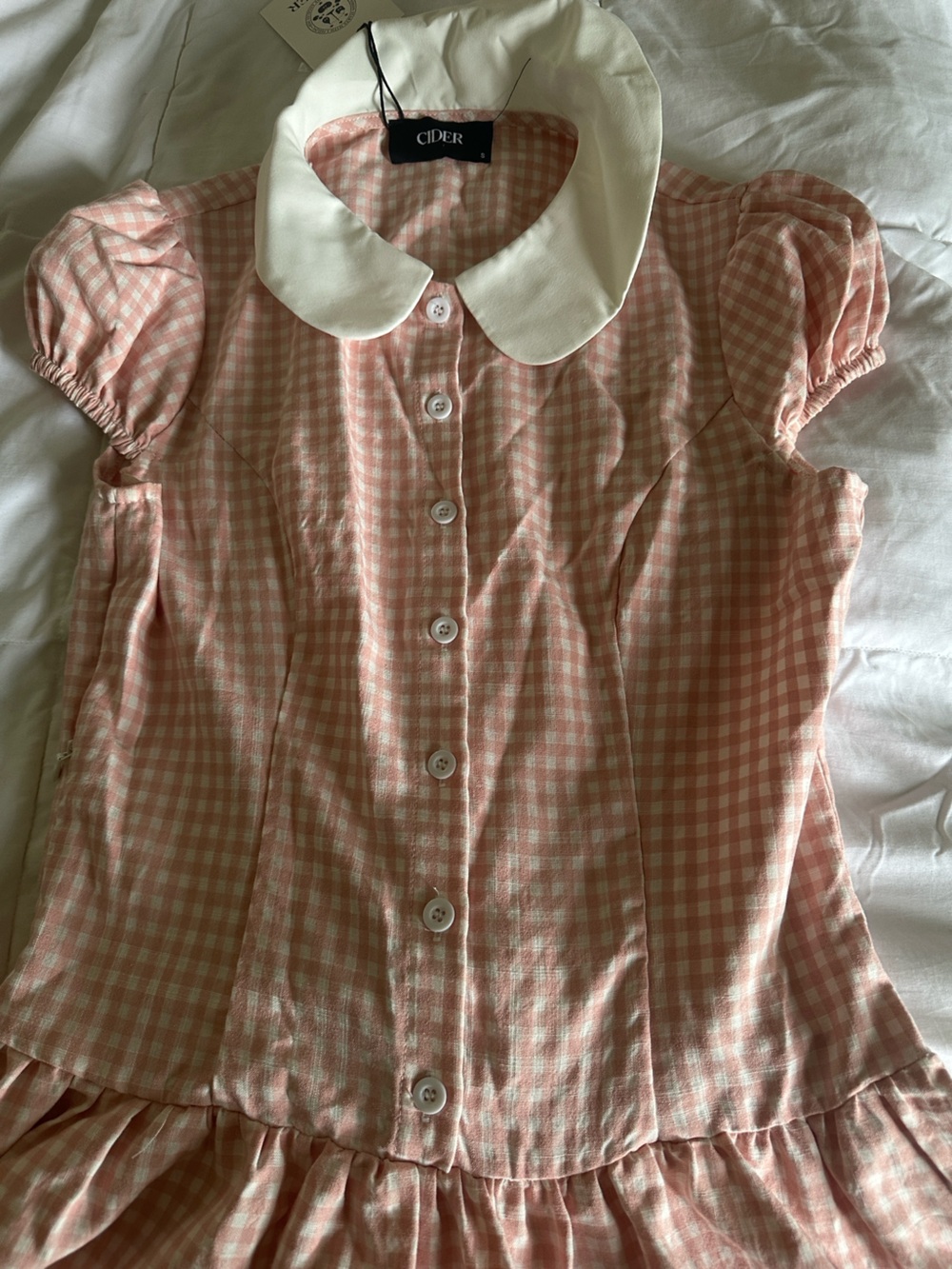 cider pink gingham dress!! (NWT) 🎀 - Picture 5 of 10